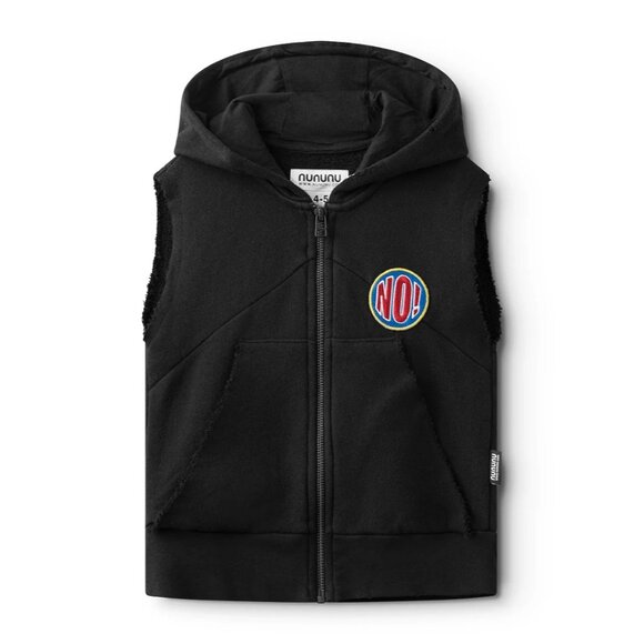 Nununu Raw Vest in Black - Picture 1 of 4